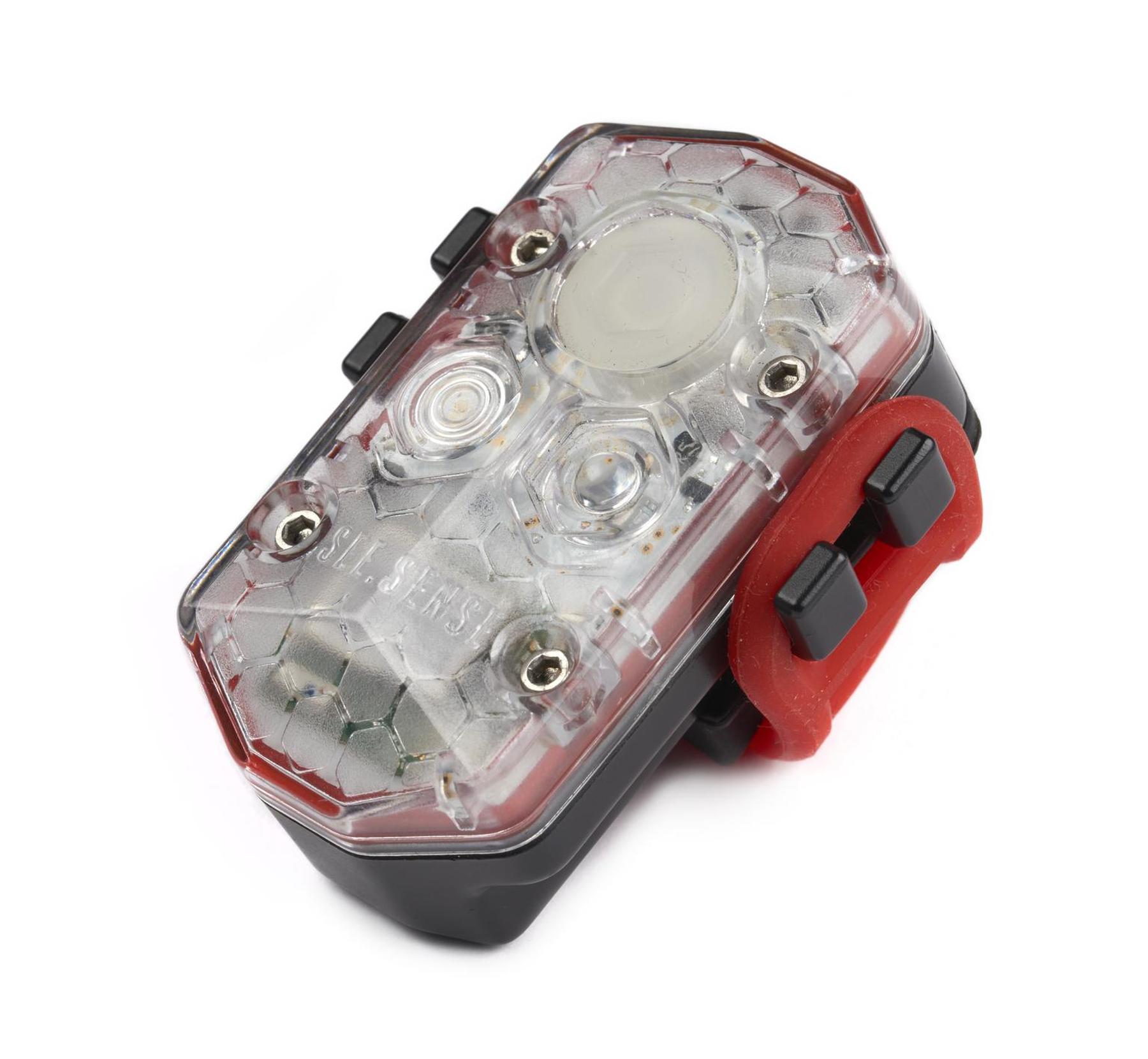 a close up of the led headlight on a motorcycle - ICON Smart Bike Light (smart bicycle lamp)